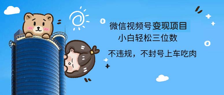 （13115期）2024最新微信视频号变现项目，小白轻松月入四位数-云界方舟
